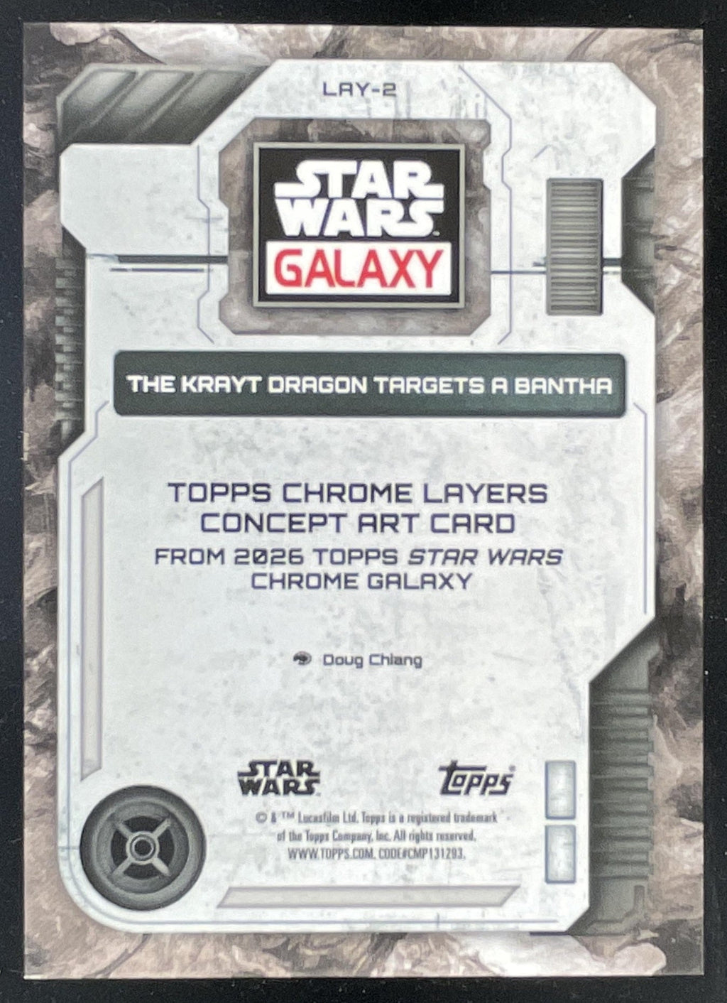 2026 Topps Chrome Star Wars Galaxy Layers Original Krayt Dragon Targets A Bantha product image 2, provided for visual