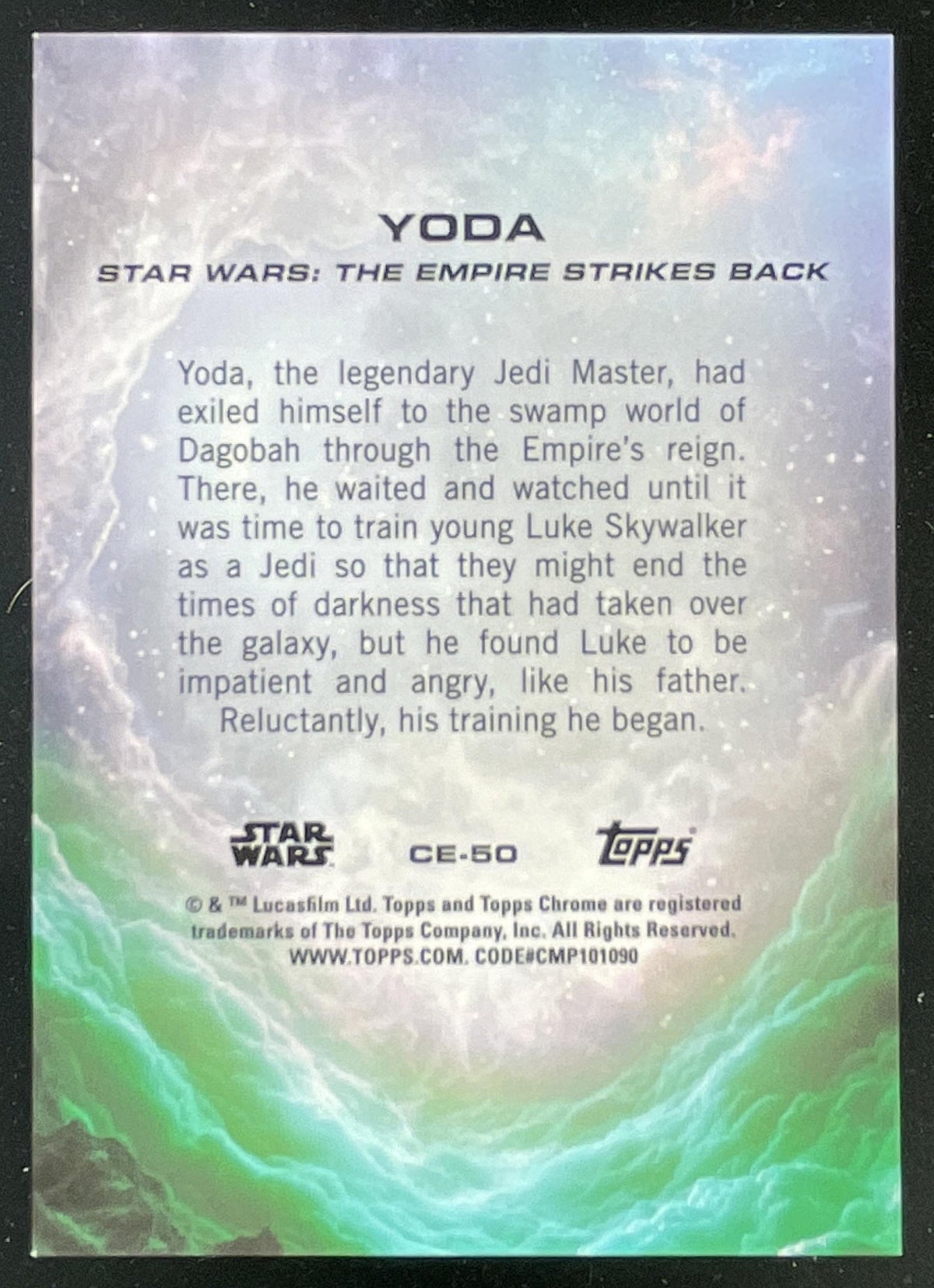 2025 Topps Chrome Star Wars Rebel Orange Refractor #197 Yoda /25 product image 2, provided for visual reference and product