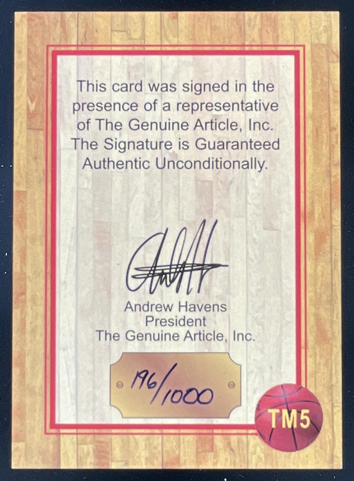 1997-98 The Genuine Article Teammates Chauncey Billups Ron Mercer /1000 product image 2, provided for visual reference and