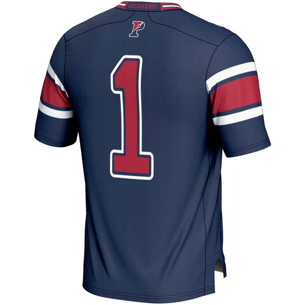 #1 Pennsylvania Quakers Endzone Football Jersey - Navy product image 4