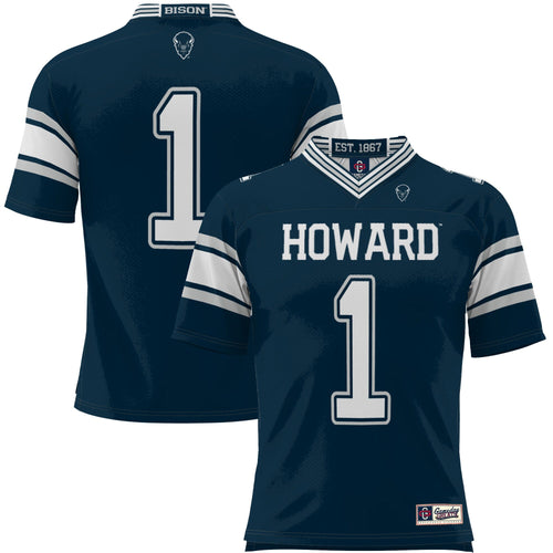 #1 Howard Bison Endzone Football Jersey - Navy product image 2