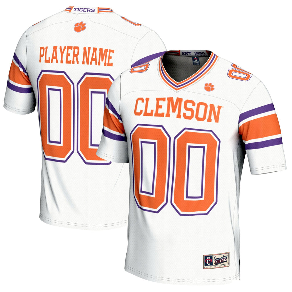 Clemson Tigers NIL Pick-A-Player Football Jersey - White product image 1