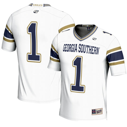 #1 Georgia Southern Eagles Endzone Football Jersey - White product image 1