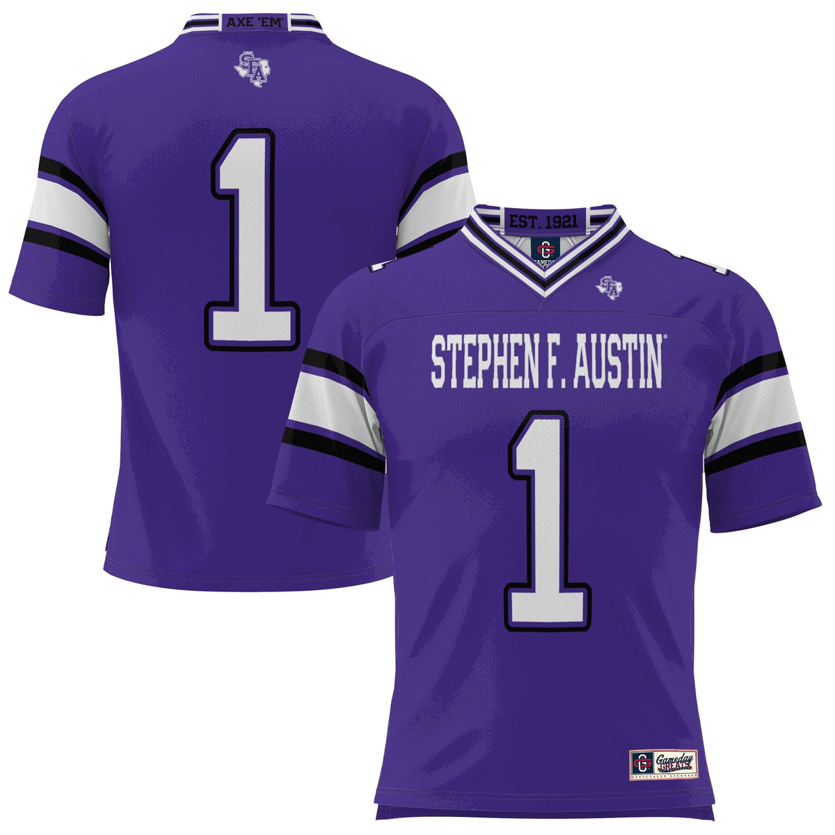 #1 Stephen F Austin Lumberjacks Endzone Football Jersey product image 2