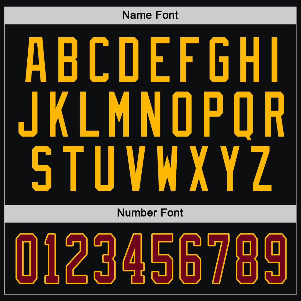Custom Hockey Jersey - Black Maroon-Gold product image 4