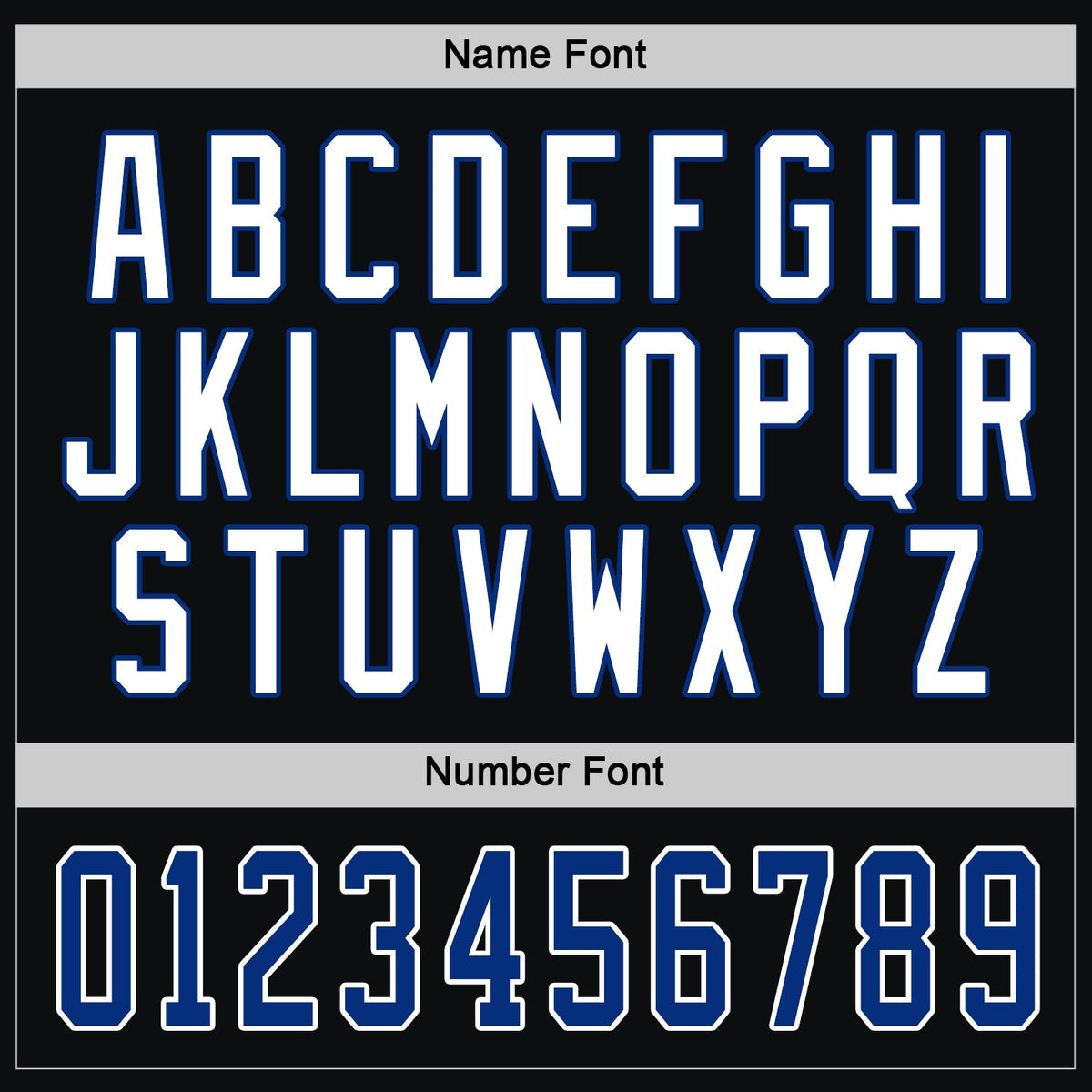 Custom Hockey Jersey - Black Royal-White product image 4