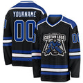 Custom Hockey Jersey - Black Royal-White product image 1