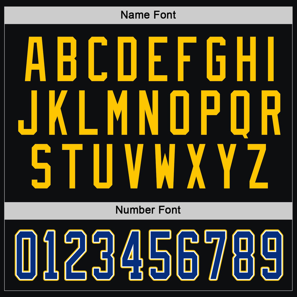 Custom Hockey Jersey - Black Royal-Gold product image 4