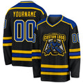 Custom Hockey Jersey - Black Royal-Gold product image 1