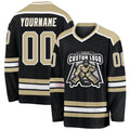 Custom Hockey Jersey - Black Vegas Gold-White product image 1
