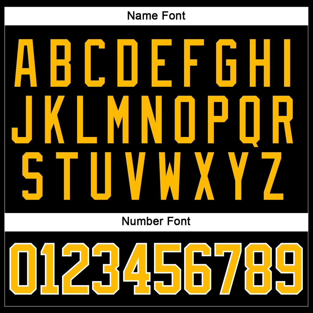 Custom Hockey Jersey - Black Gold-White Lace Neck product image 5