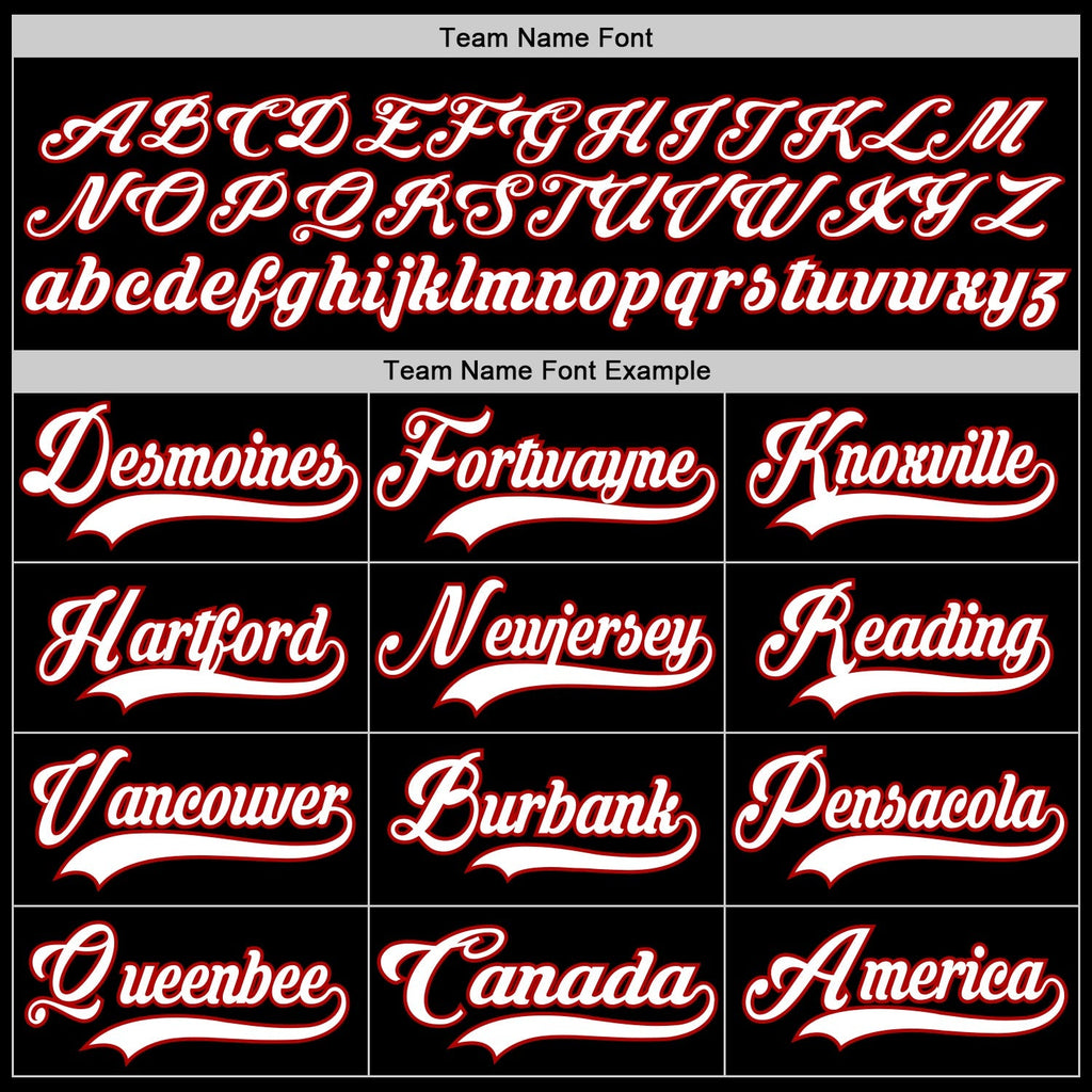 Custom Hockey Jersey - Black White-Red Lace Neck product image 4