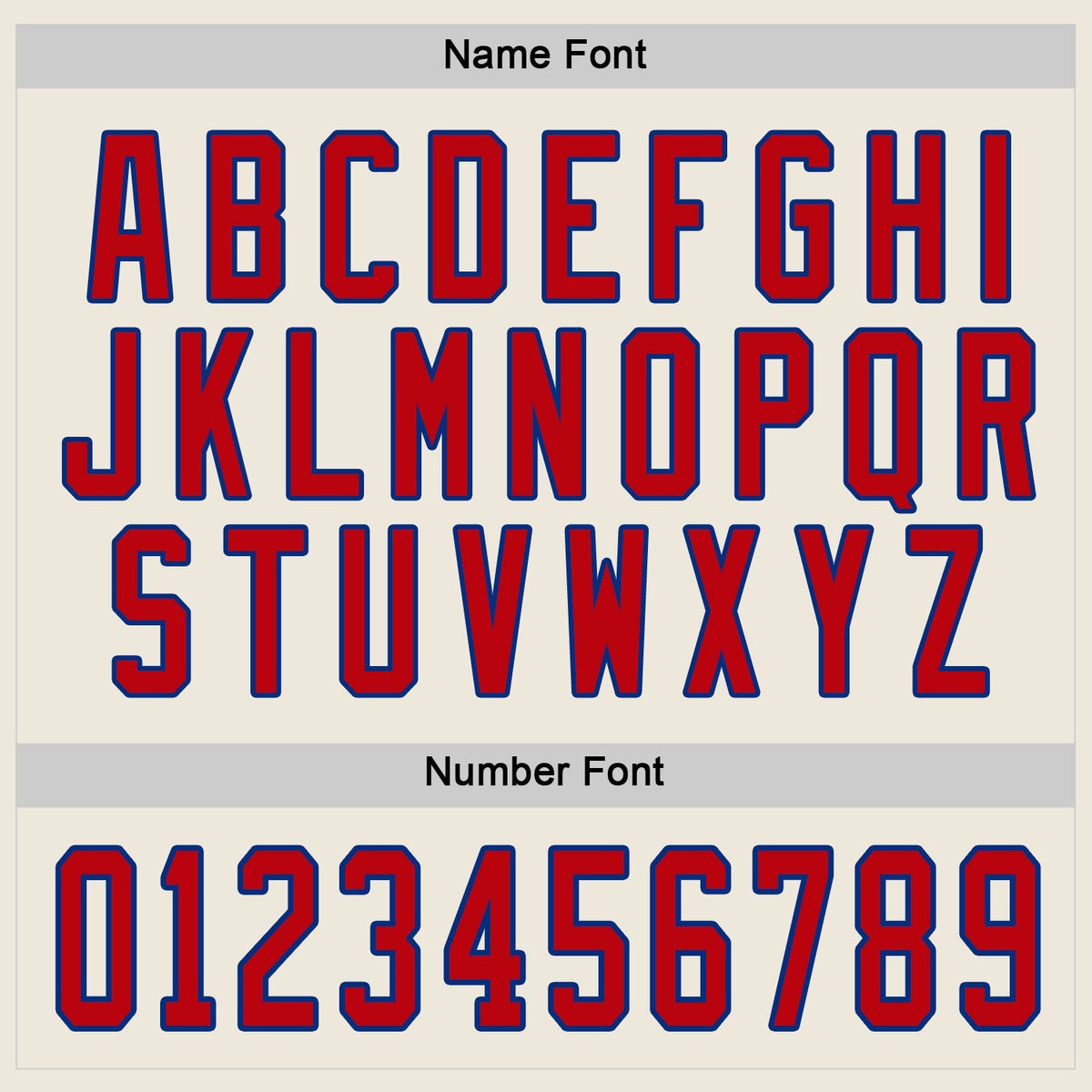 Custom Hockey Jersey - Cream Red-Royal product image 4
