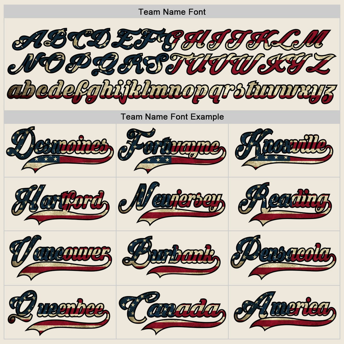 Custom Hockey Jersey - Cream Vintage USA Flag Black-Maroon product image 4