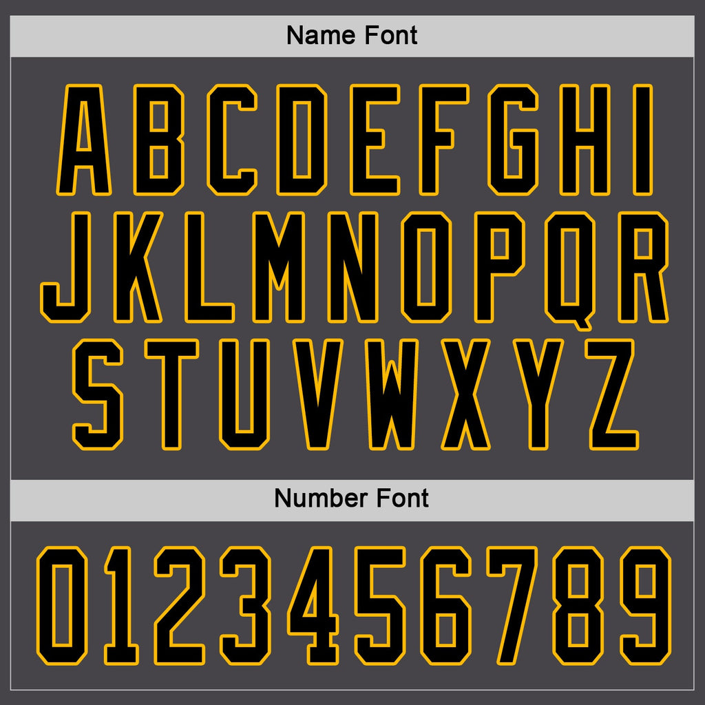 Custom Hockey Jersey - Steel Gray Black-Gold product image 4