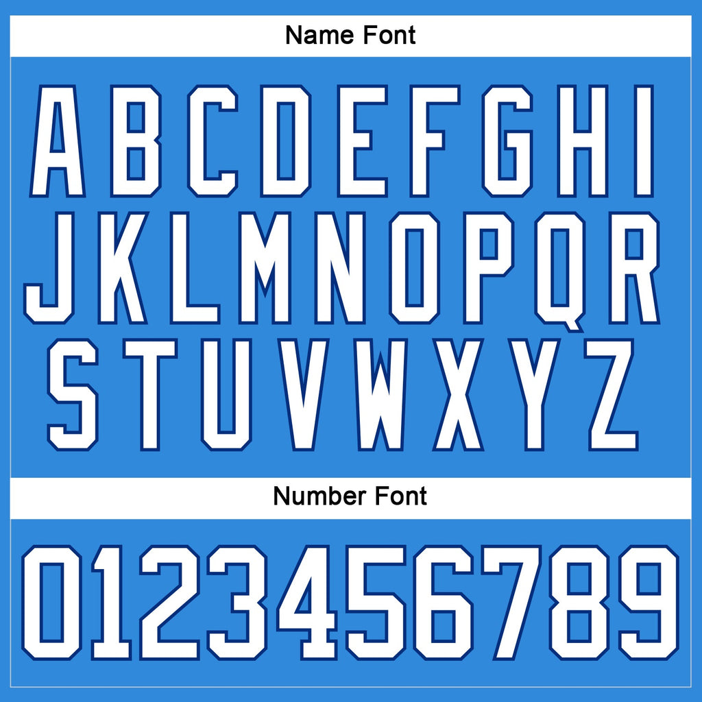 Custom Hockey Jersey - Powder Blue White-Royal Lace Neck product image 5