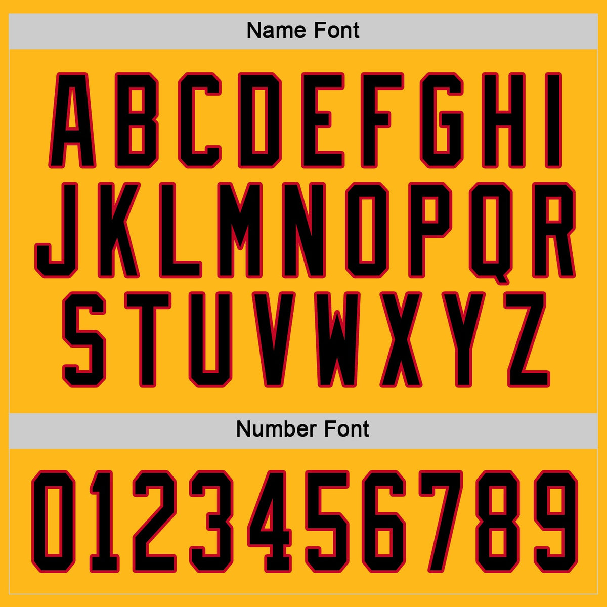 Custom Hockey Jersey - Gold Black-Red product image 4