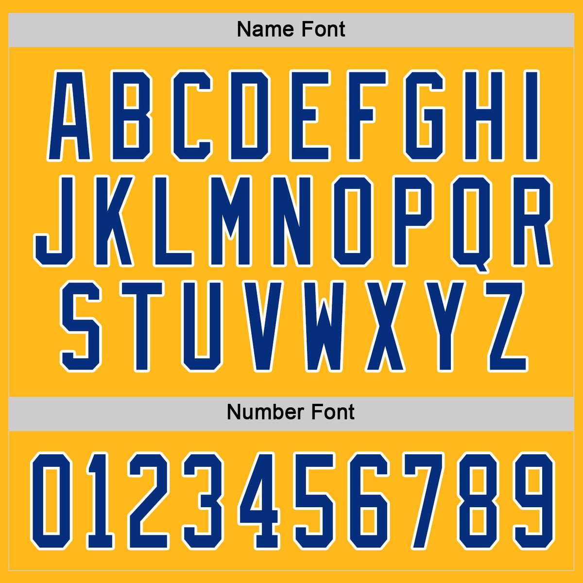Custom Hockey Jersey - Gold Royal-White product image 4