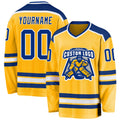 Custom Hockey Jersey - Gold Royal-White product image 1