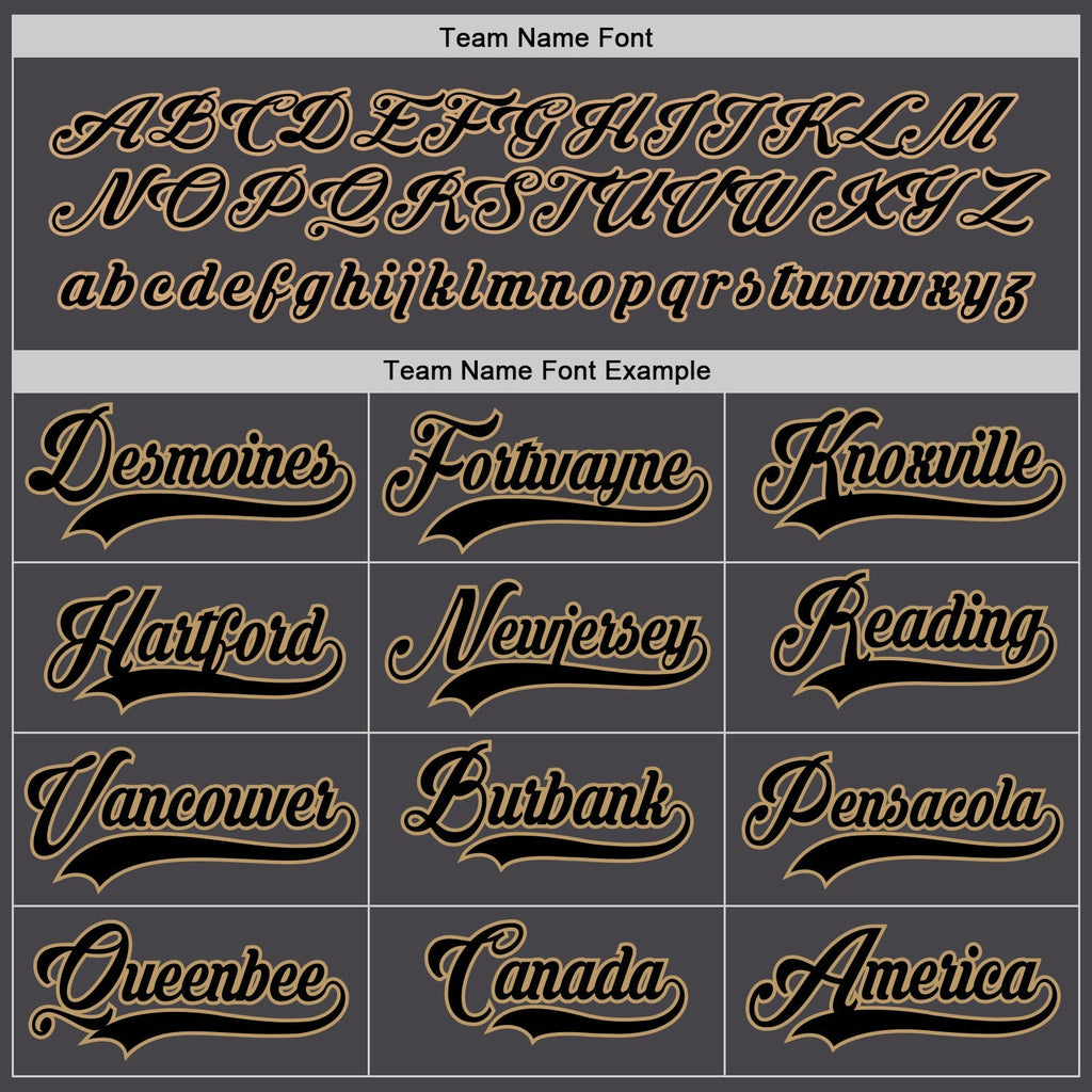Custom Hockey Jersey - Steel Gray Black-Old Gold product image 4