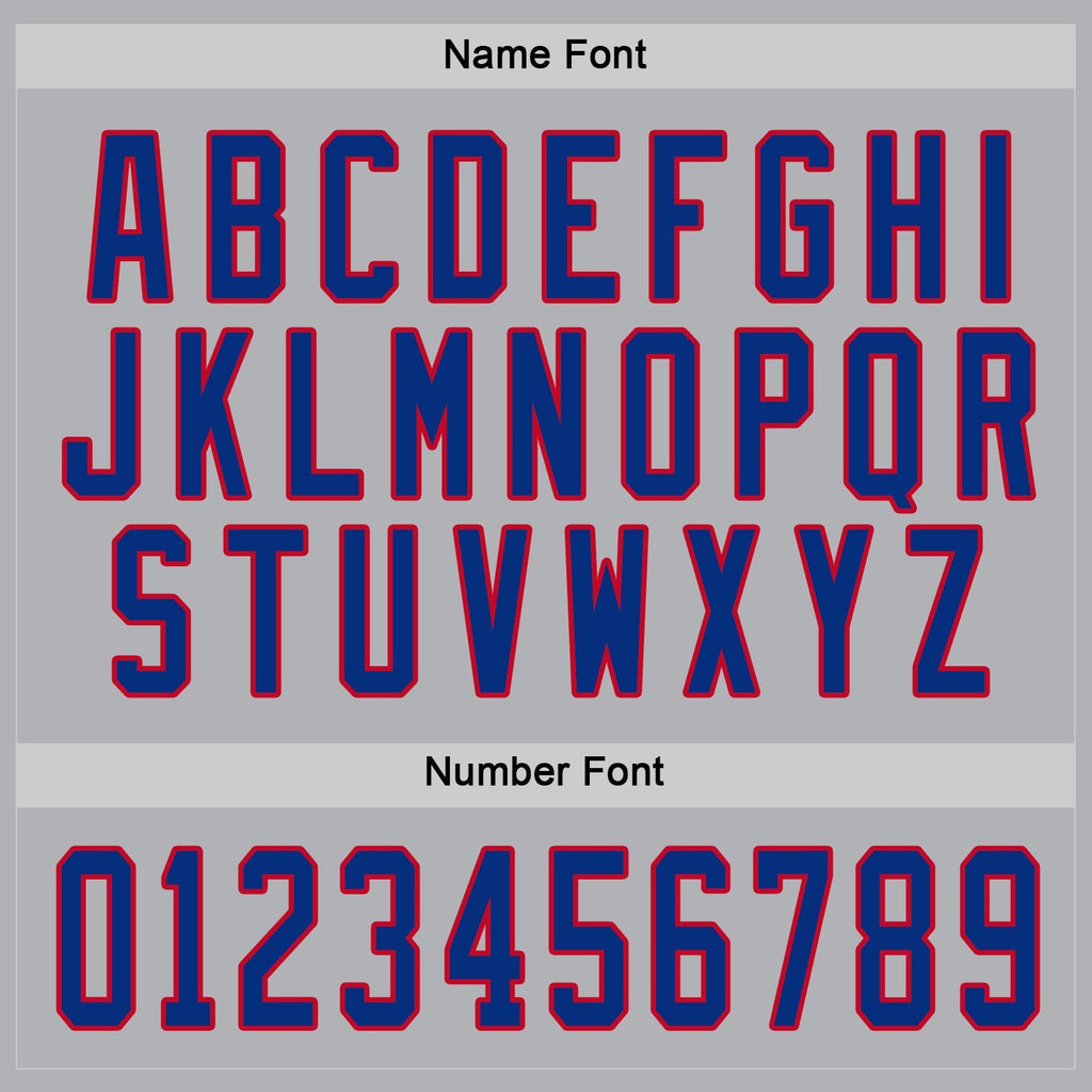 Custom Hockey Jersey - Gray Royal-Red product image 4