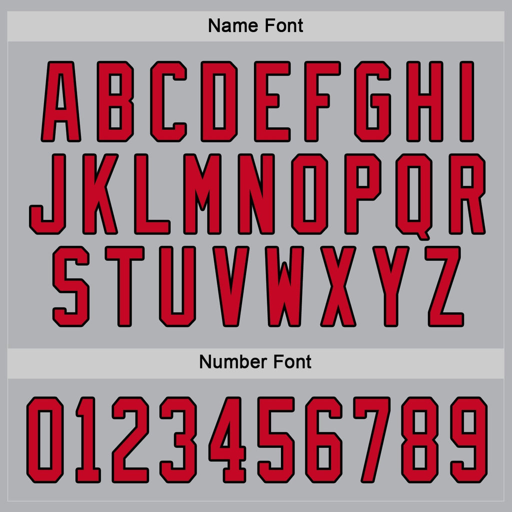 Custom Hockey Jersey - Gray Red-Black product image 4