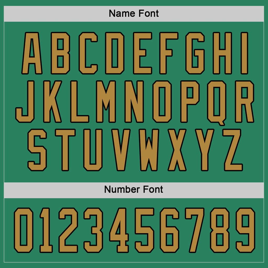 Custom Hockey Jersey - Kelly Green Old Gold-Black product image 4