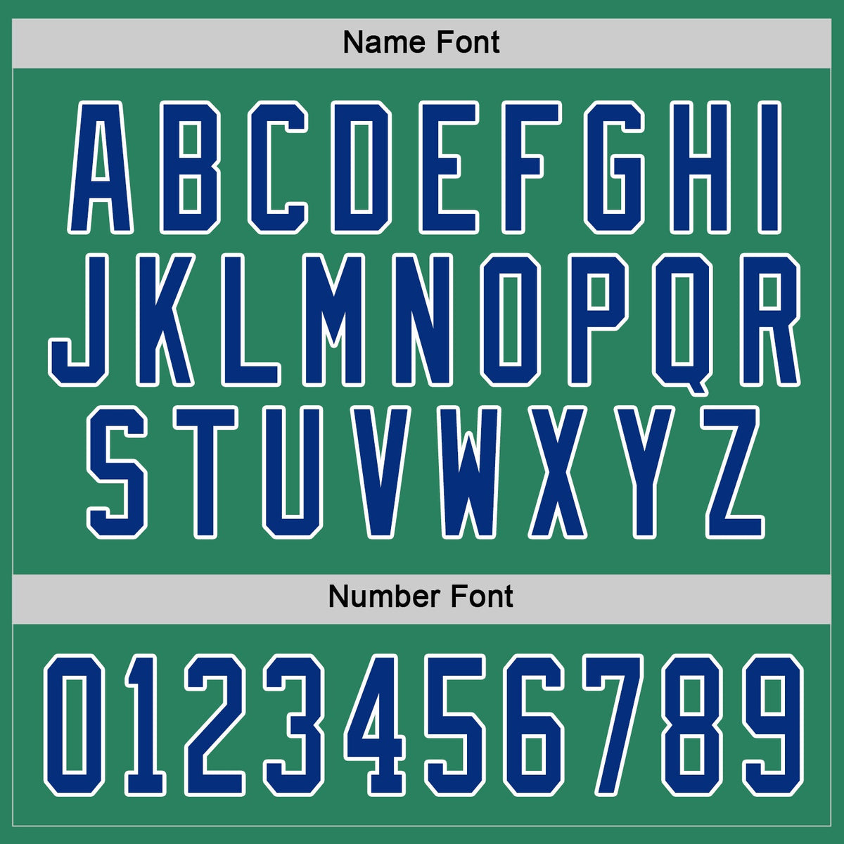 Custom Hockey Jersey - Kelly Green Royal-White product image 4