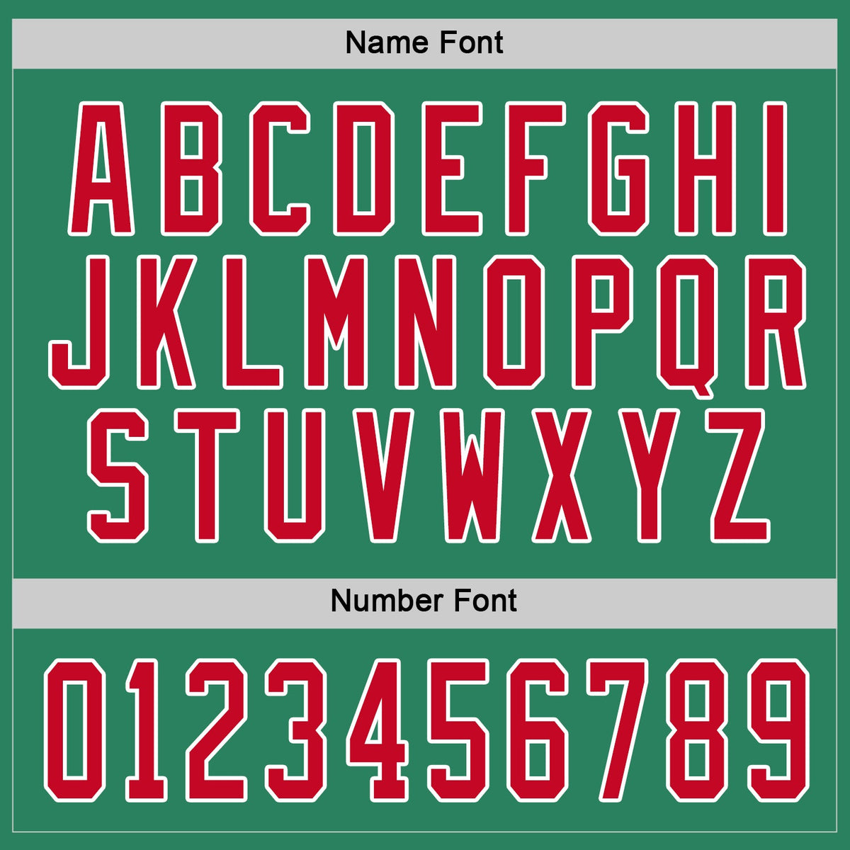 Custom Hockey Jersey - Kelly Green Red-White product image 4
