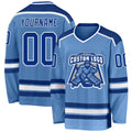 Custom Hockey Jersey - Light Blue Royal-White product image 1
