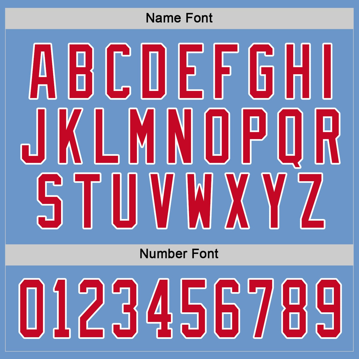Custom Hockey Jersey - Light Blue Red-White product image 4