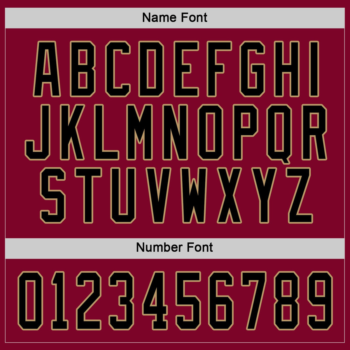 Custom Hockey Jersey - Maroon Black-Old Gold product image 3