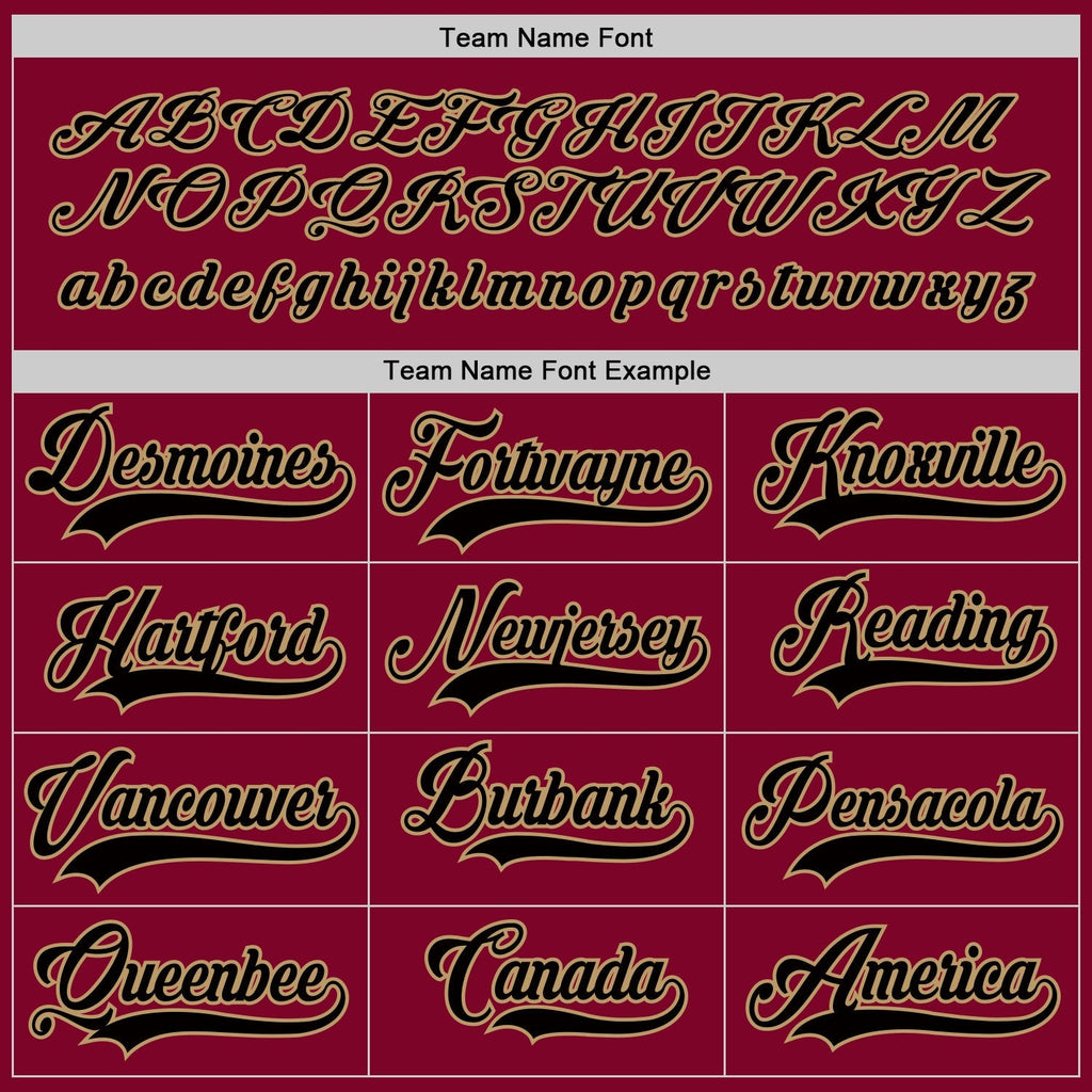 Custom Hockey Jersey - Maroon Black-Old Gold product image 4