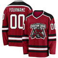 Custom Hockey Jersey - Maroon White-Black product image 1