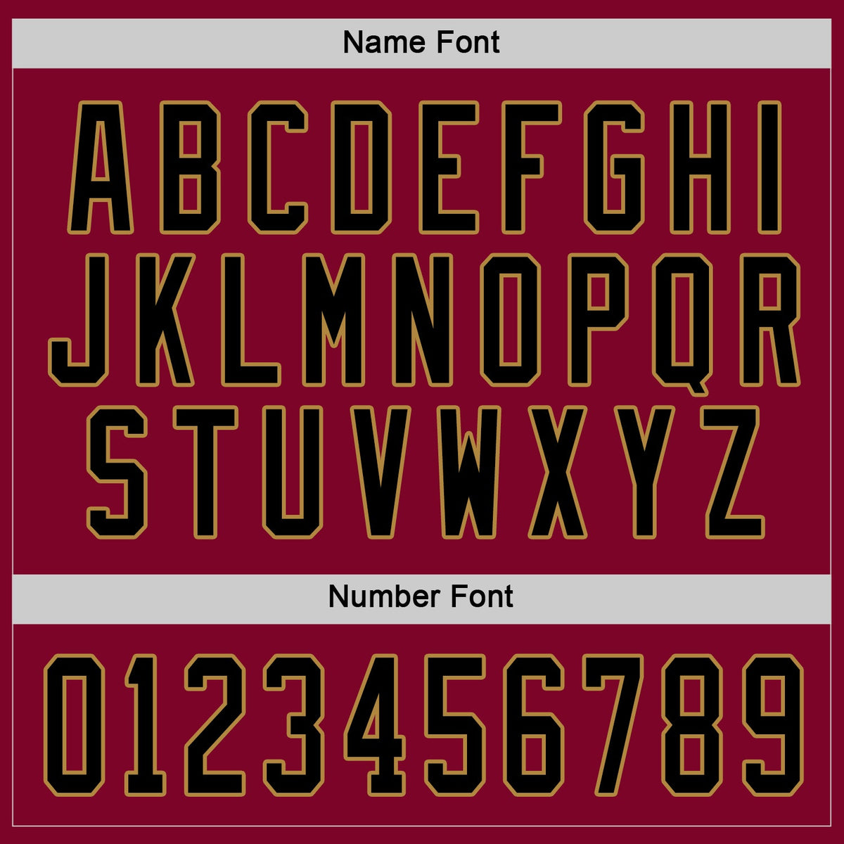 Custom Hockey Jersey - Maroon Black-Old Gold product image 4