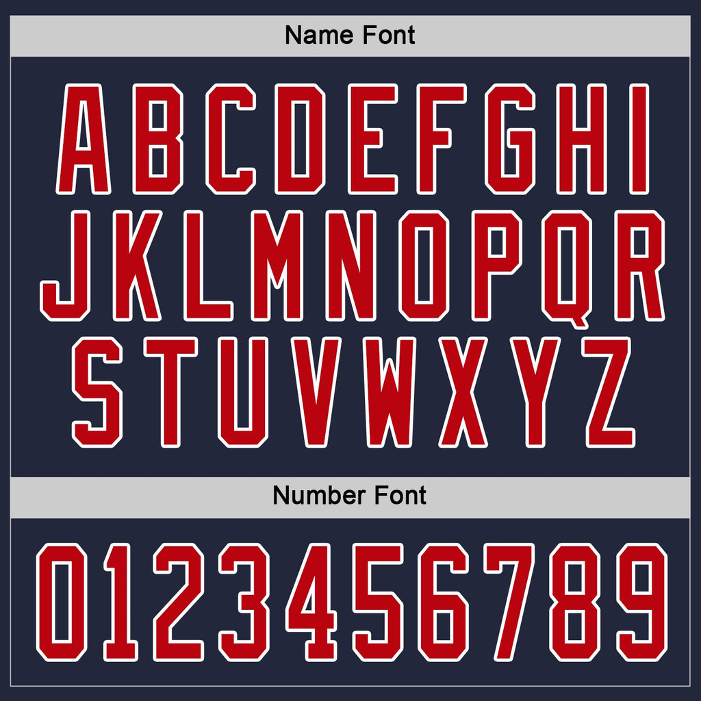 Custom Hockey Jersey - Navy Red-White product image 4
