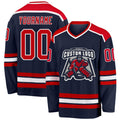 Custom Hockey Jersey - Navy Red-White product image 1