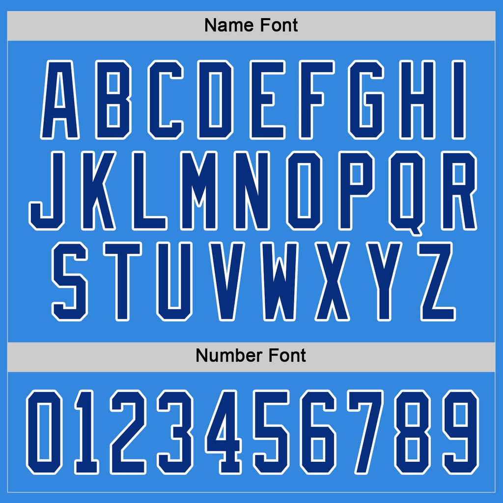 Custom Hockey Jersey - Powder Blue Royal-White product image 4