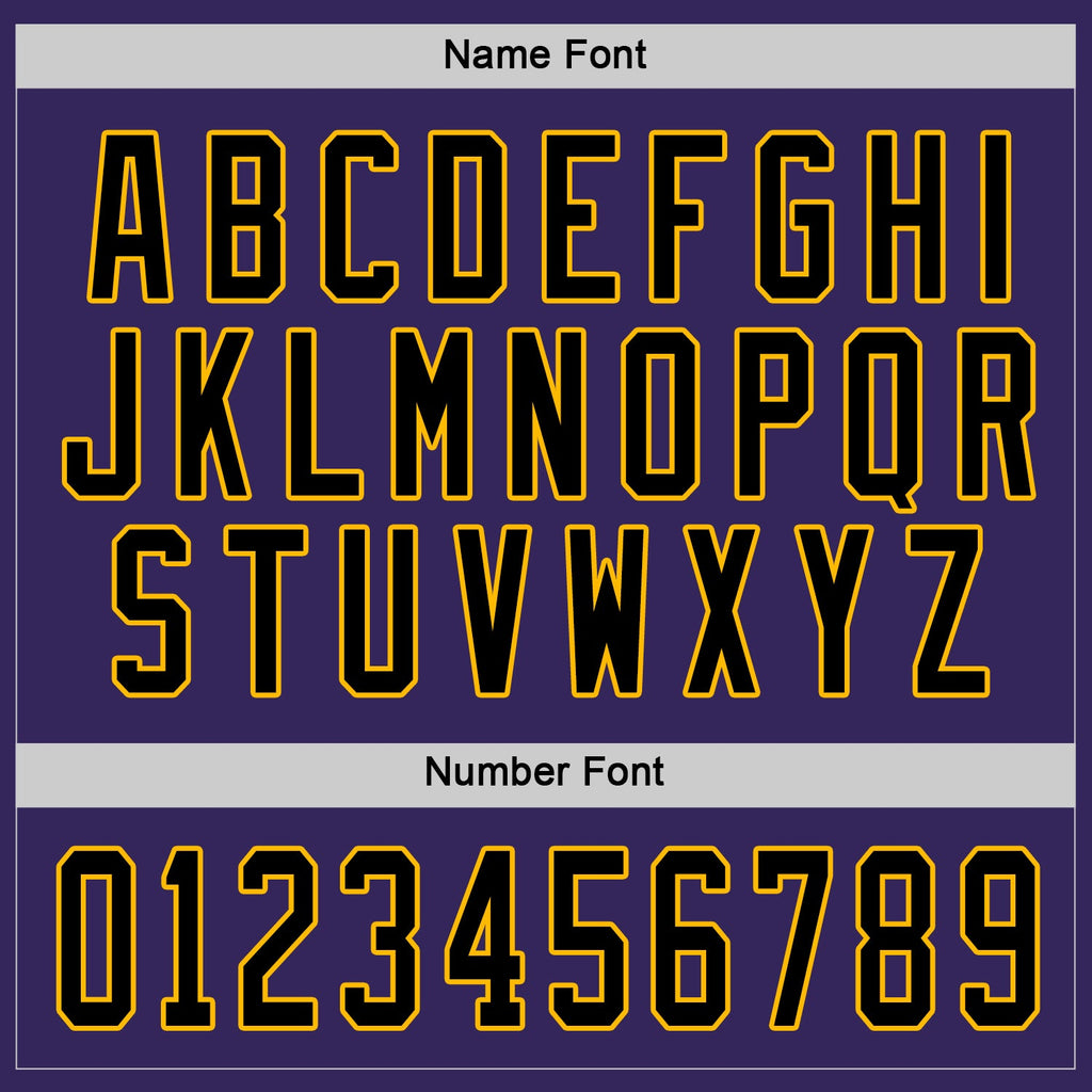 Custom Hockey Jersey - Purple Black-Gold product image 4