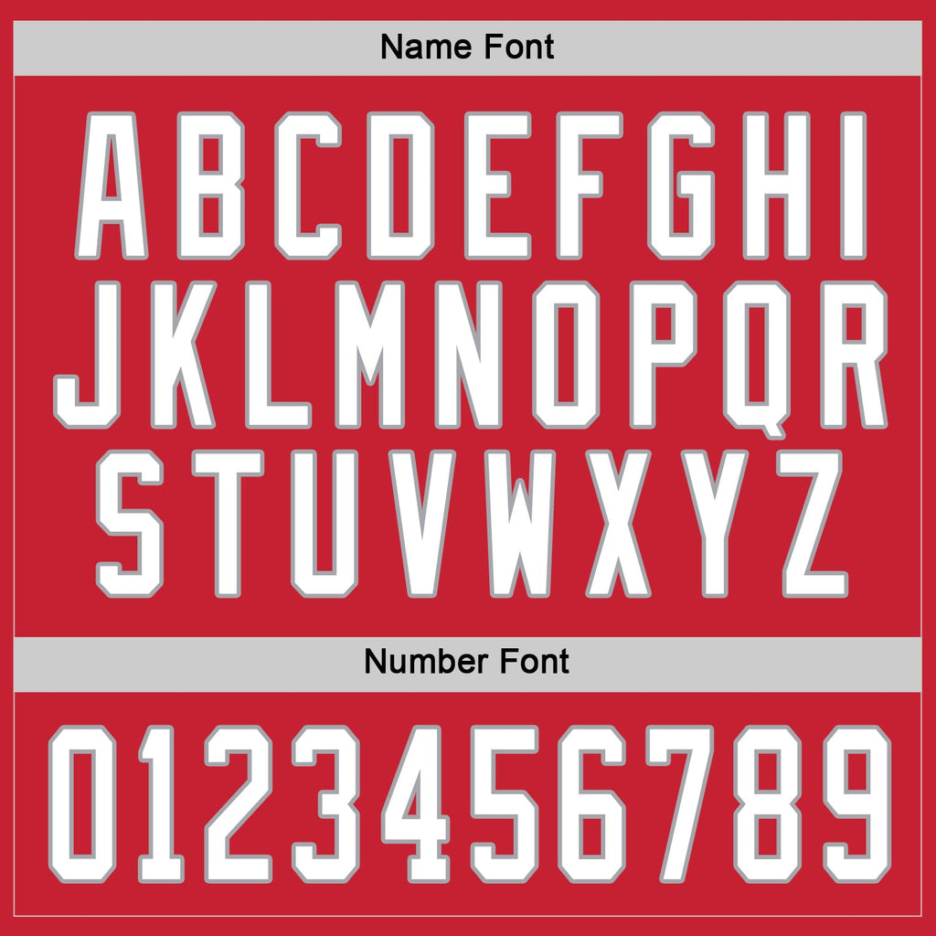 Custom Hockey Jersey - Red White-Gray product image 4