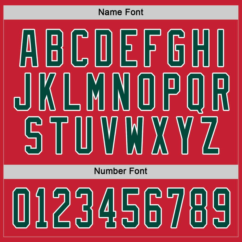 Custom Hockey Jersey - Red Green-White product image 4