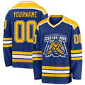 Custom Hockey Jersey - Royal Gold-White product image 1