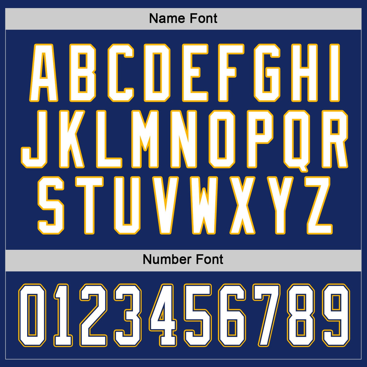 Custom Hockey Jersey - Royal White Navy-Gold product image 4
