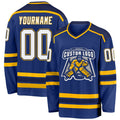 Custom Hockey Jersey - Royal White Navy-Gold product image 1