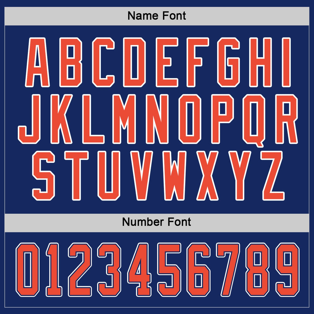 Custom Hockey Jersey - Royal Orange-White product image 4