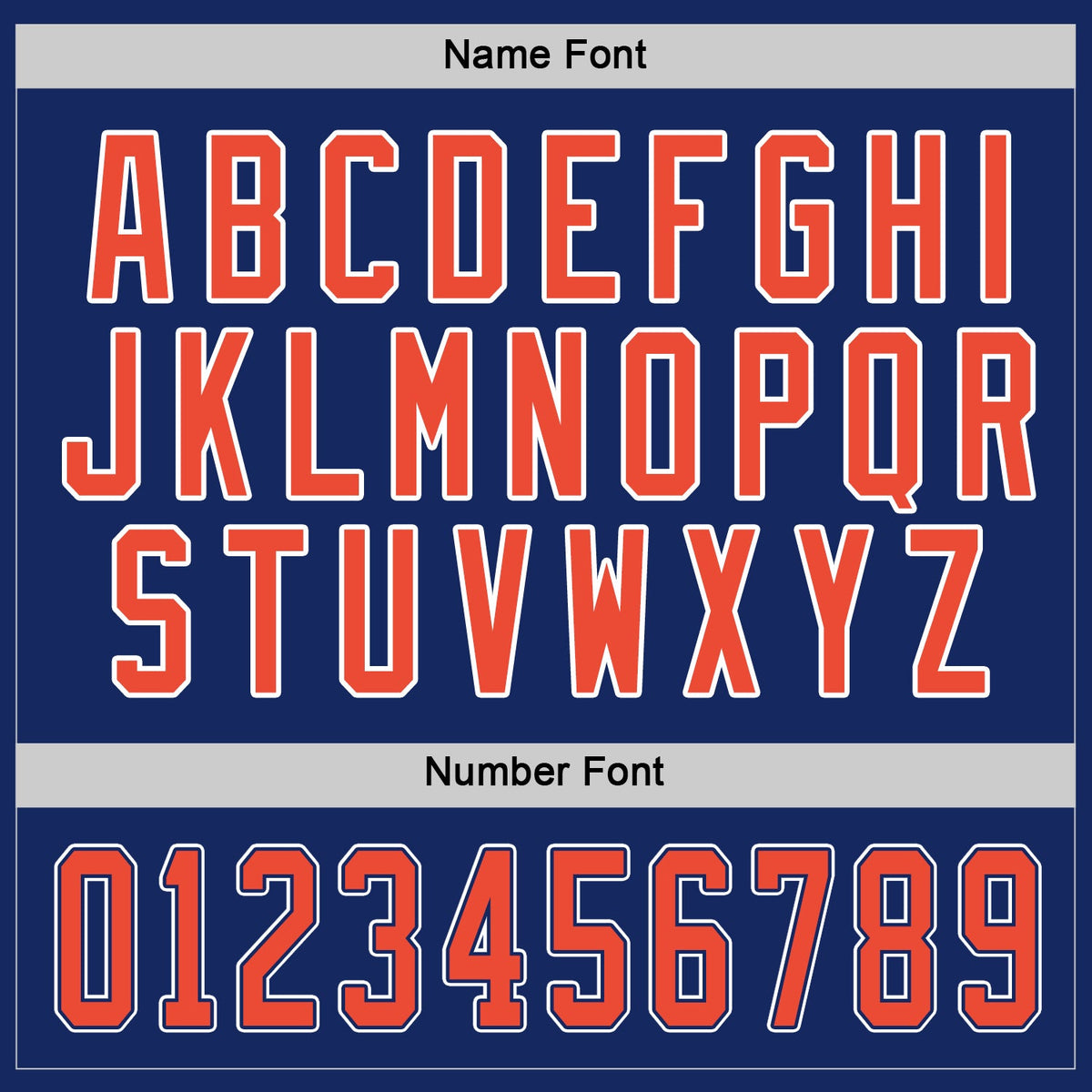 Custom Hockey Jersey - Royal Orange-White product image 4