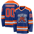 Custom Hockey Jersey - Royal Orange-White product image 1