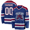 Custom Hockey Jersey - Royal White-Maroon product image 1
