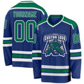 Custom Hockey Jersey - Royal Kelly Green-White product image 1