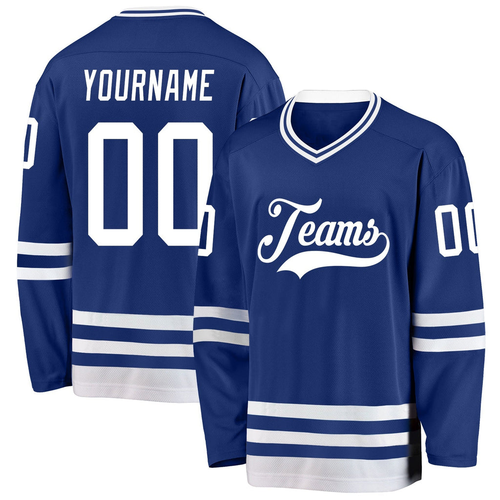 Custom Hockey Jersey - Royal White product image 1